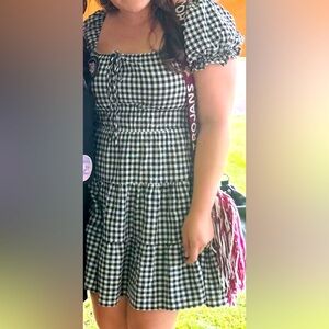 Black & White Gingham Dress